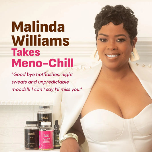 Black Girl Vitamins Meno-Chill - Healthcare Vitamin for Fitness & Diet - Contains Ashwagandha Black Cohosh Probiotics - 90 Capsules 30 Day Supply